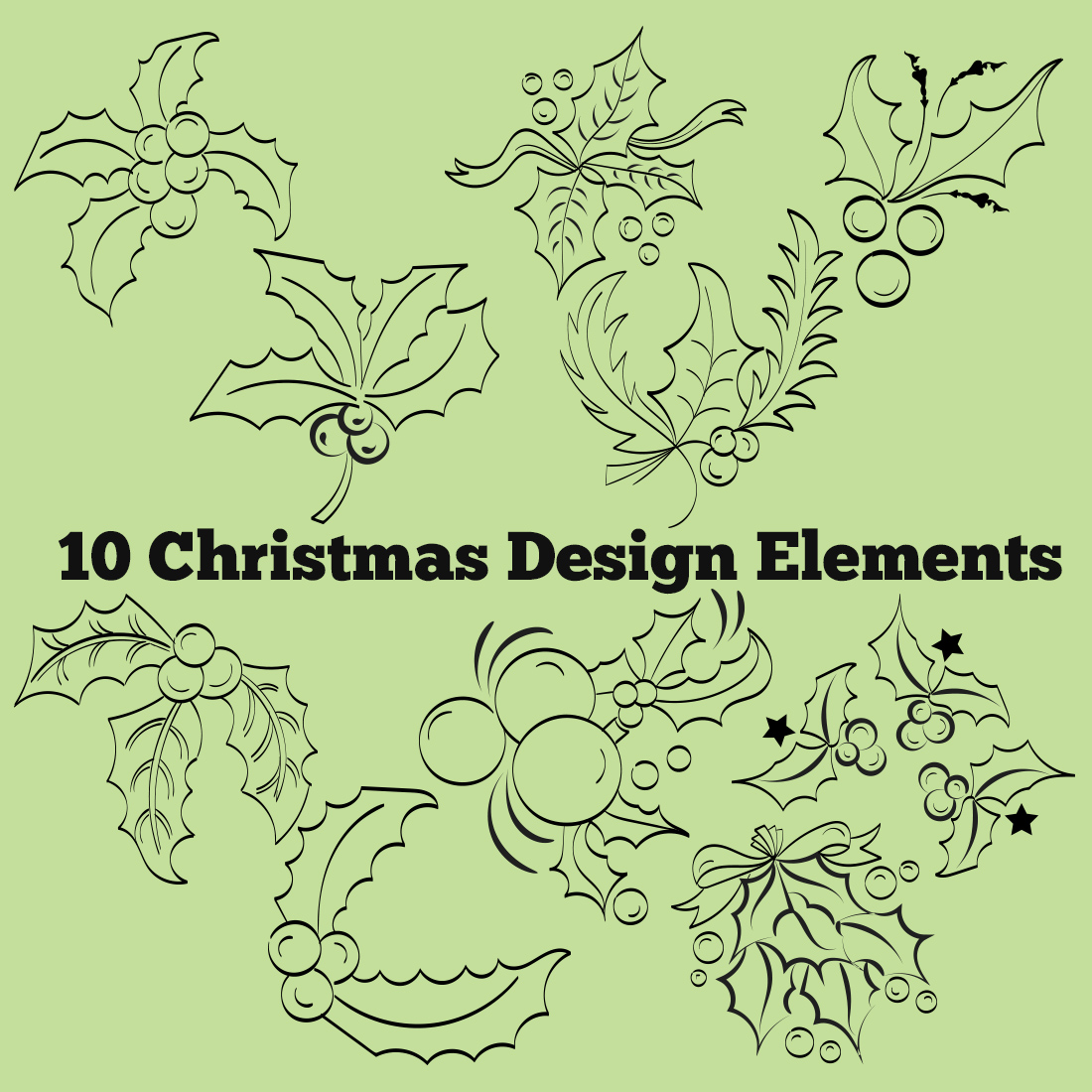 Christmas Elements Design cover image.
