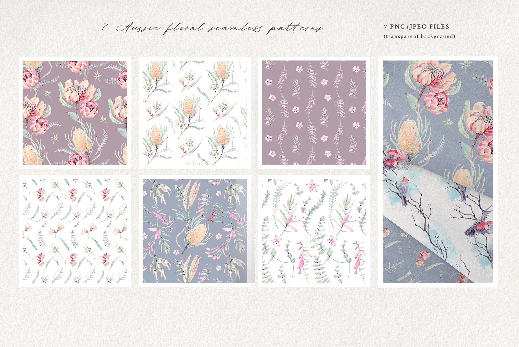 Some patterns with different prints for your illustrations.
