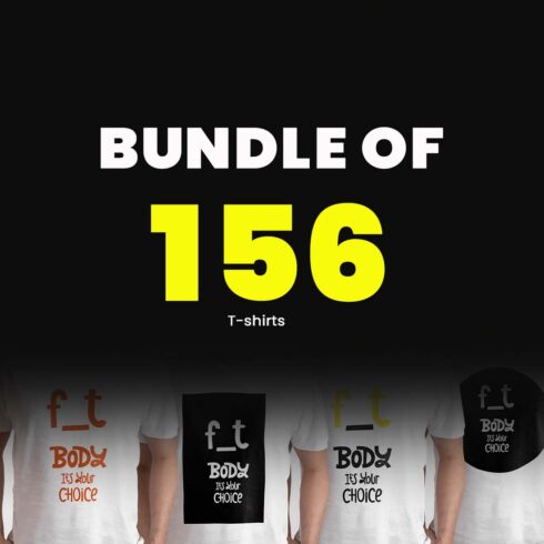 Bundle of 156 T-shirt Designs with Fitness Quotes cover image.