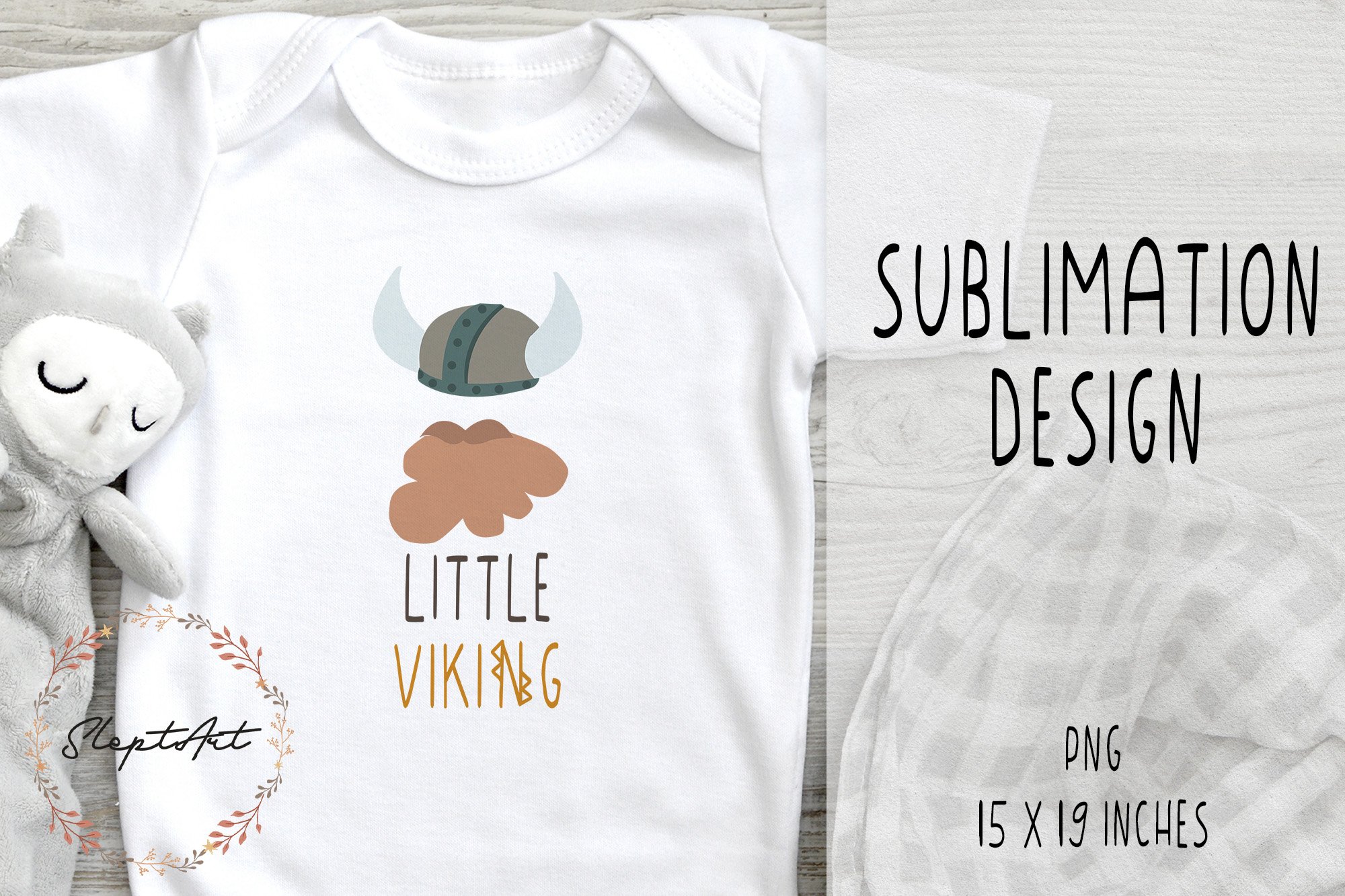 So cute viking illustration for the smallest.