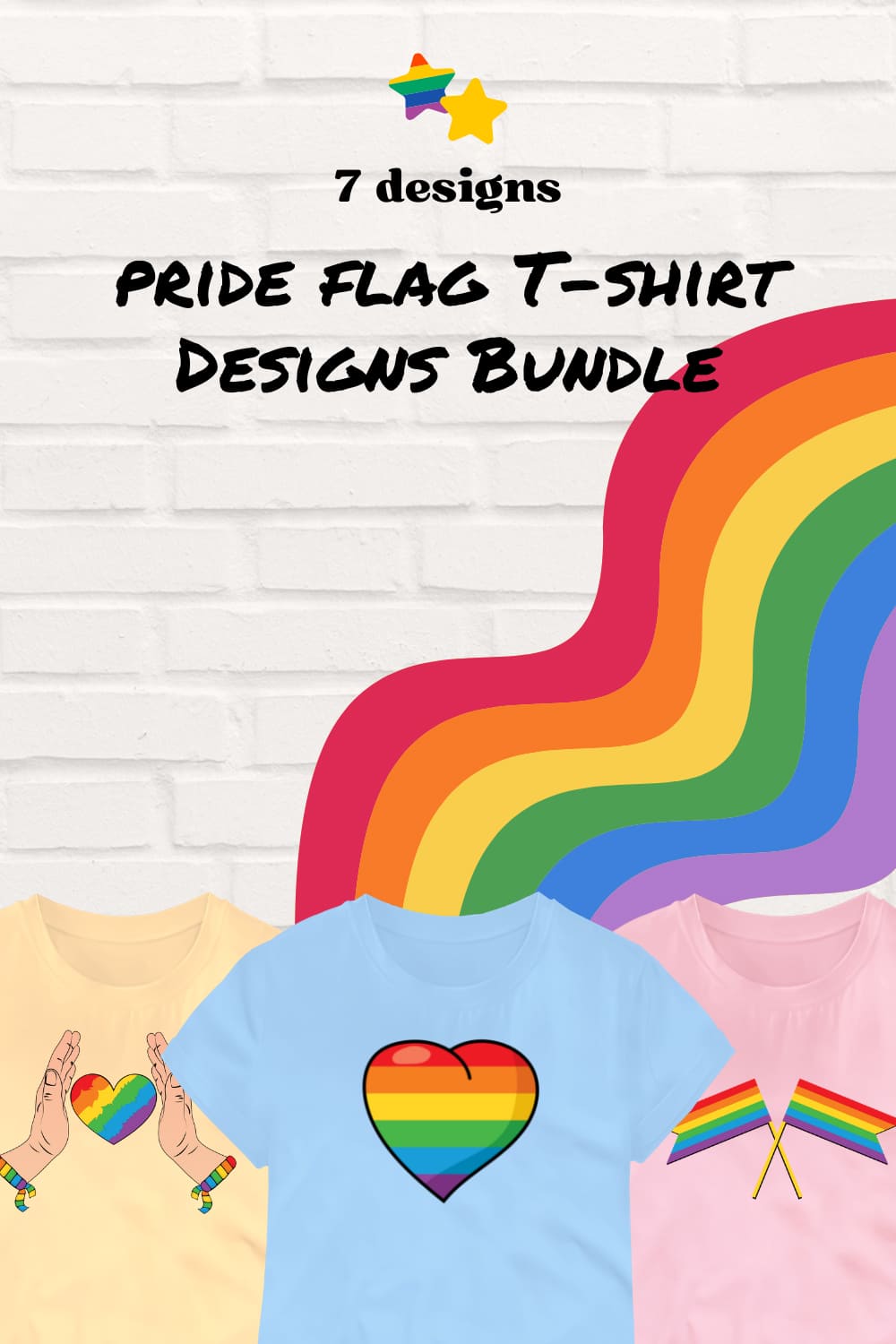 Pride Flag T-shirt Designs Bundle - Pinterest.