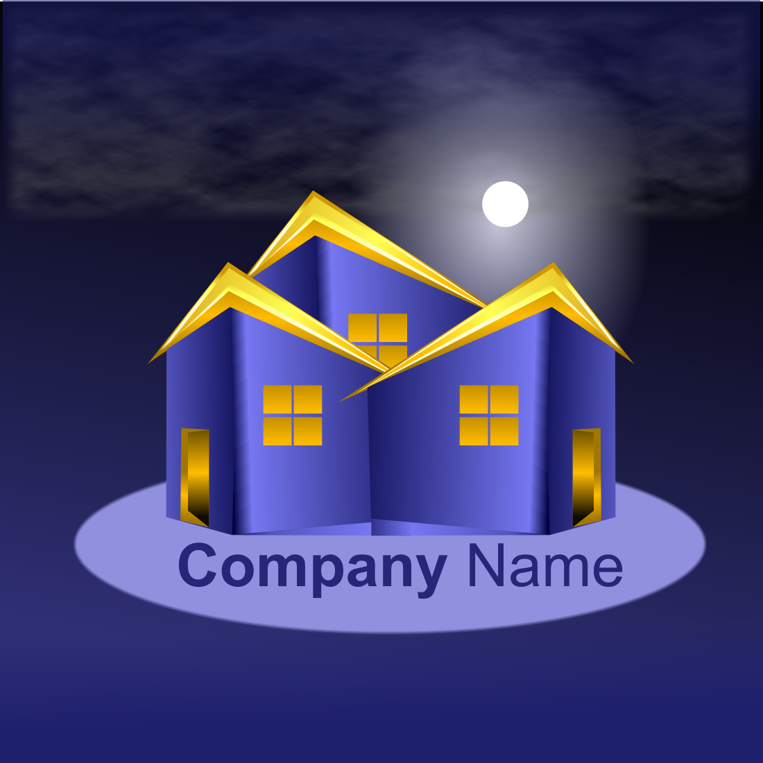 Real Estate Logo and Visiting Card for your real estate company.