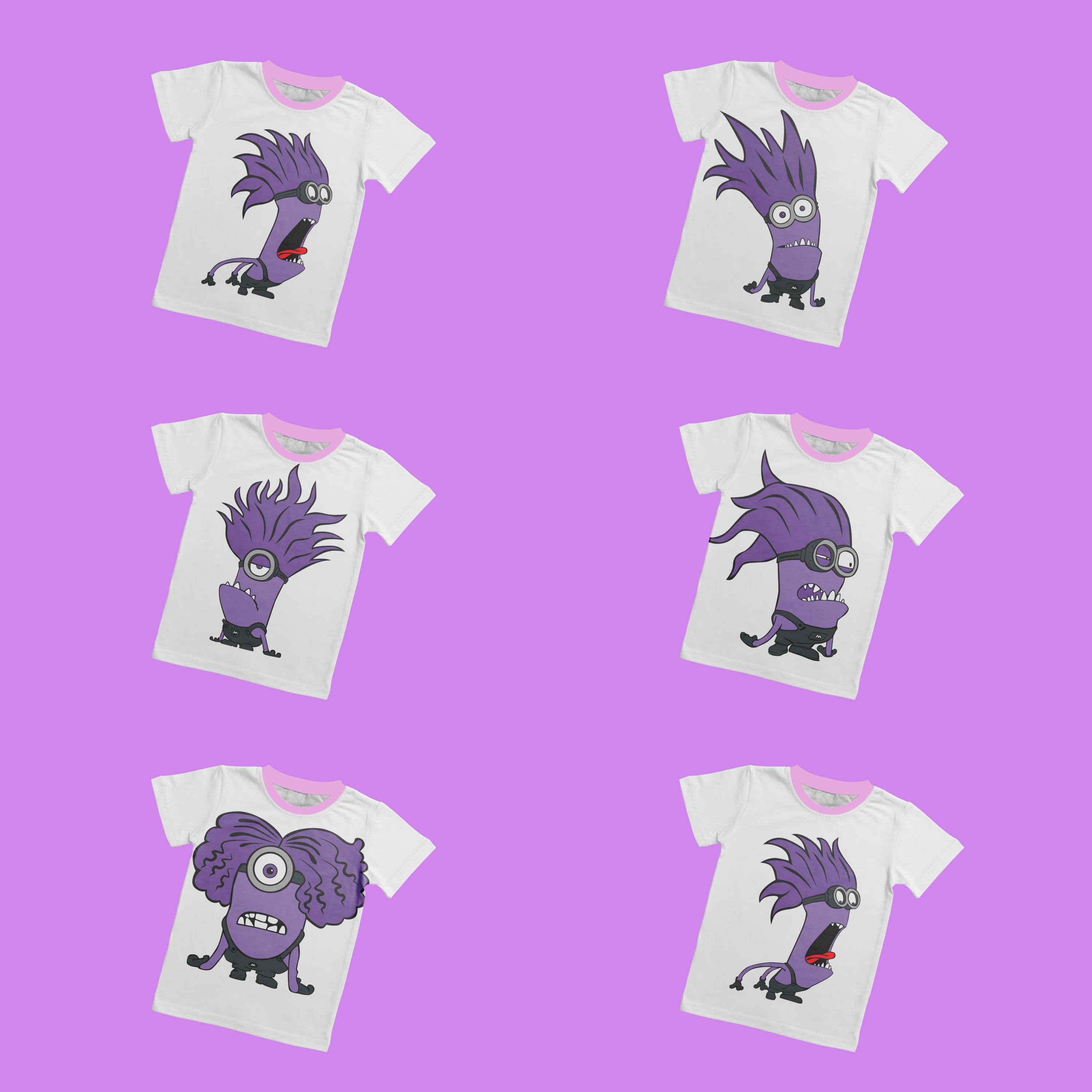 Purple Minion T-shirt Designs Cover.