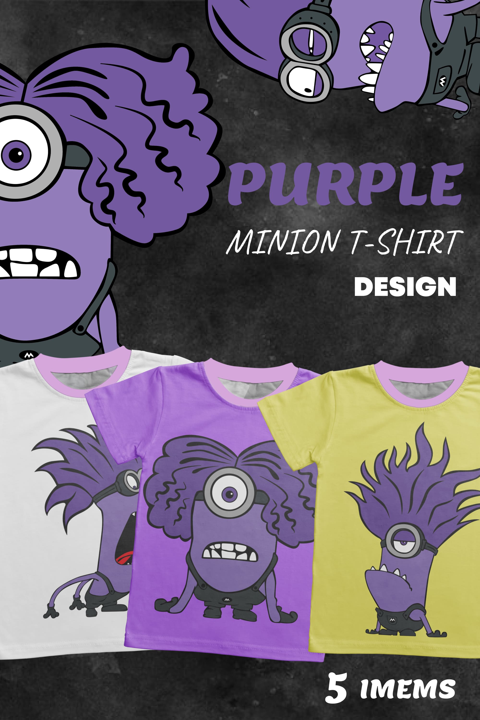 Purple Minion T-shirt Designs - Pinterest.