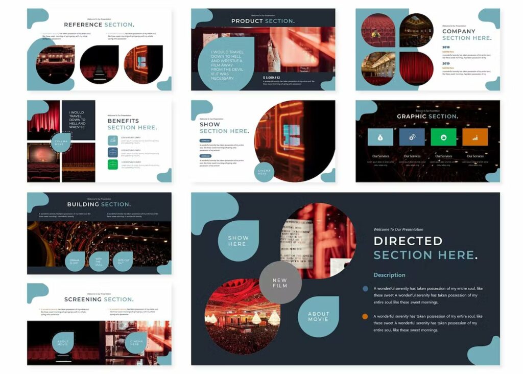 Theaters PowerPoint Template – MasterBundles