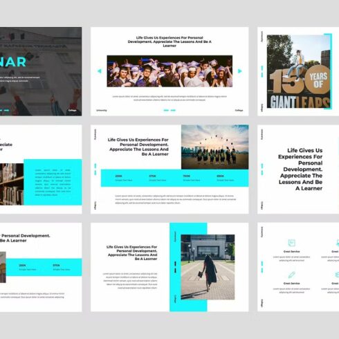Sinar - Universiteit PowerPoint Template | MasterBundles