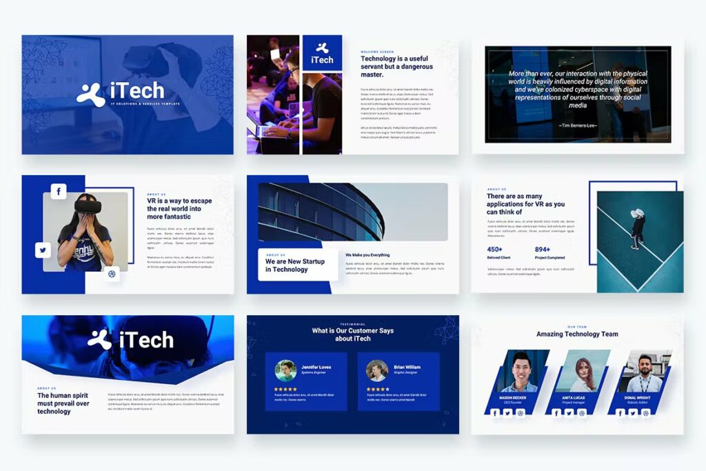 ITech — IT Solutions Powerpoint Template – MasterBundles