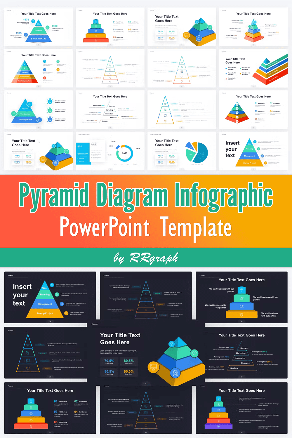 Pyramid Chart Infographic PowerPoint Template - Pinterest.