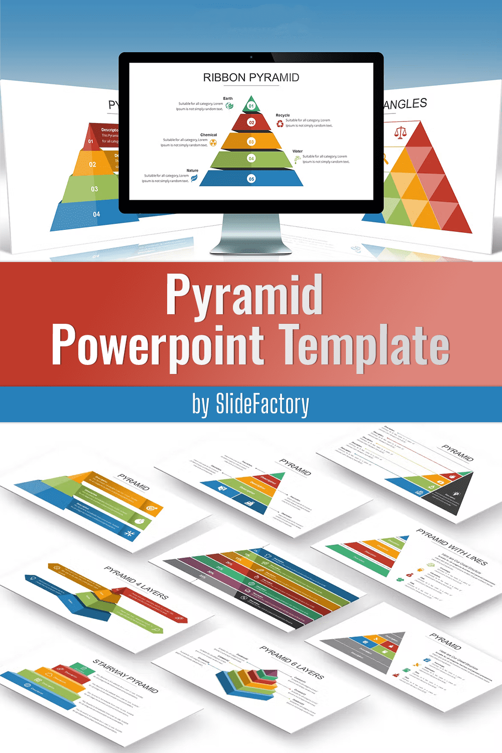 Pyramid Powerpoint Template - Pinterest.