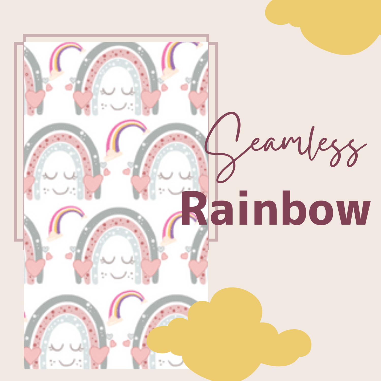 12 Rainbow Seamless Digital Patterns.