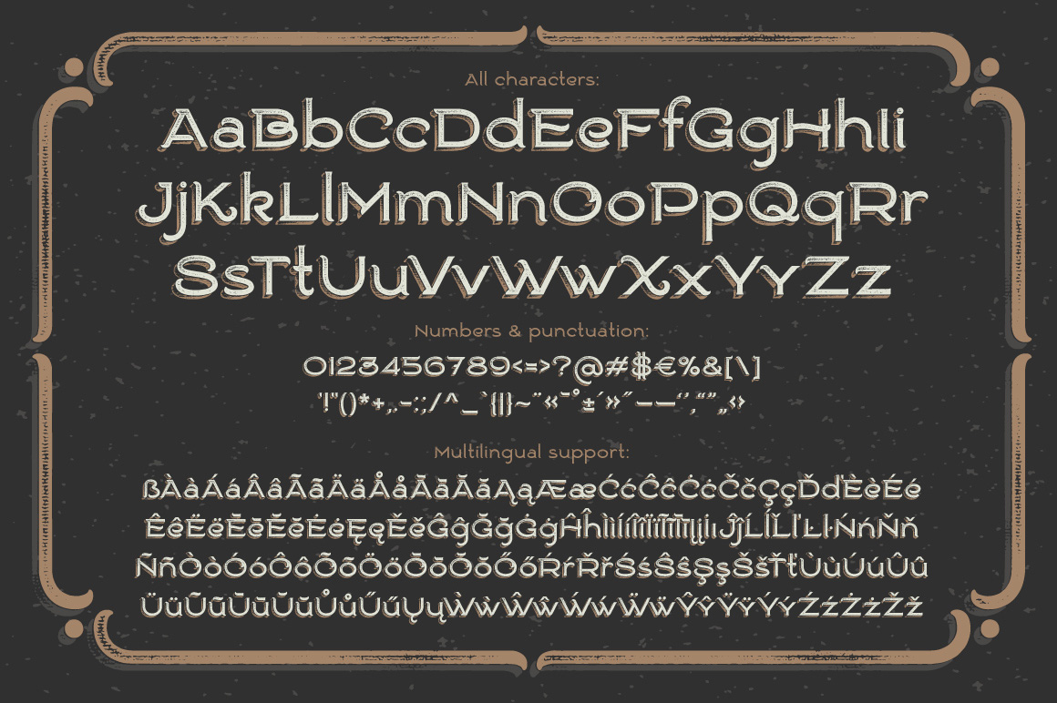 Typeface Ranch Vintage Font and Illustrations preview image.