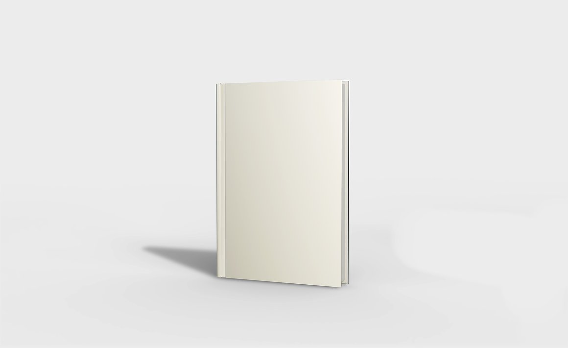 Image of book blank with elegant design.