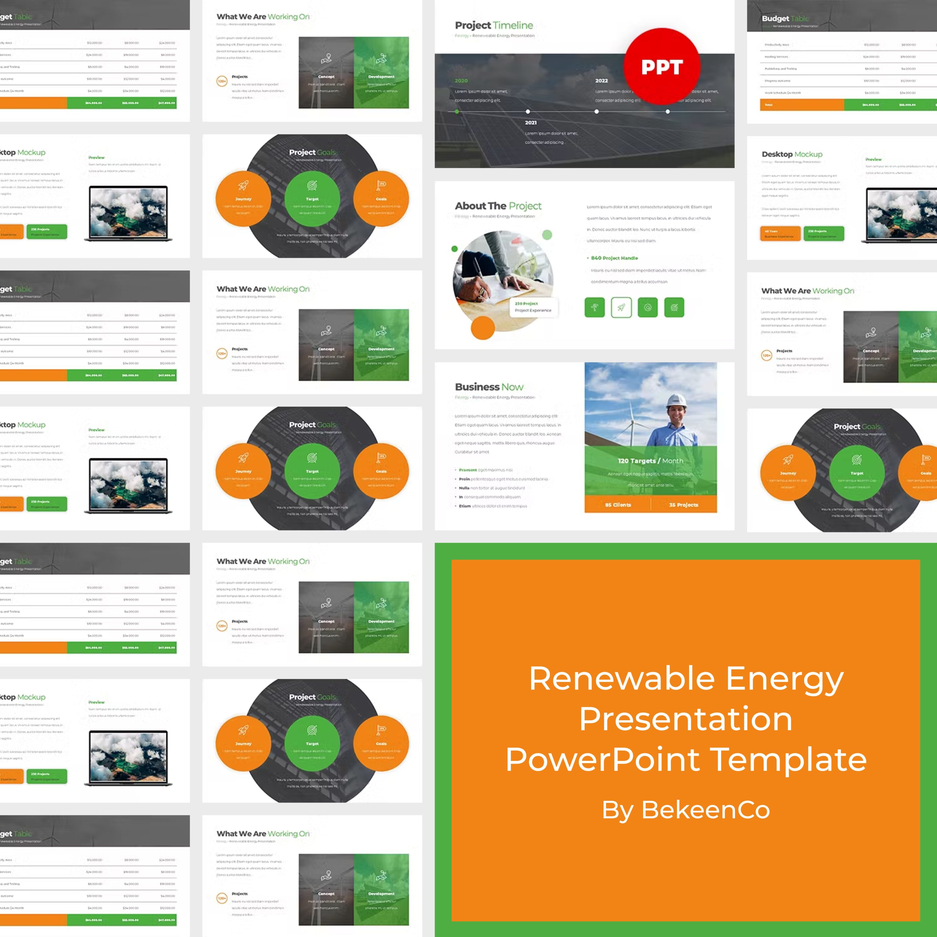 Finergy Renewable Energy Presentation Template - main image preview.