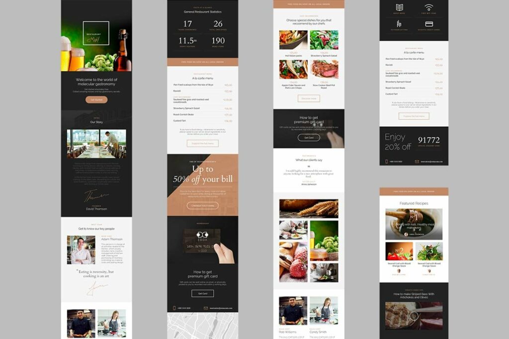 Restaurant Email Template – MasterBundles