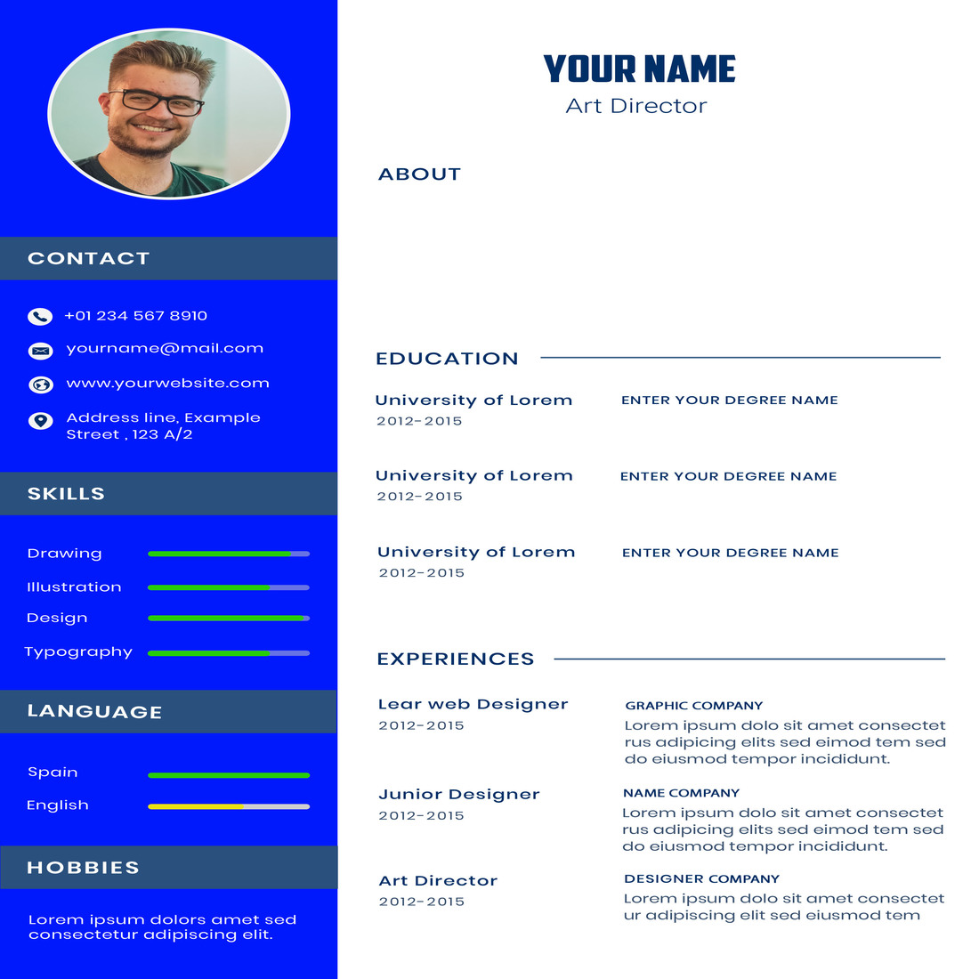 Professional CV Templates cover image.