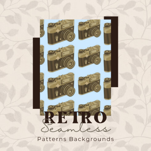12 Retro Seamless Patterns/Backgrounds.