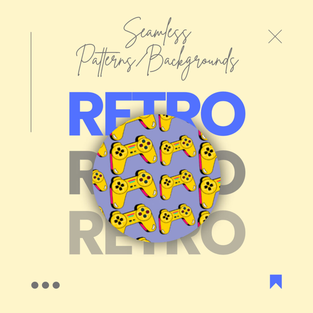 12 Retro Seamless Backgrounds – MasterBundles