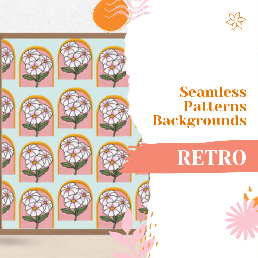 12 Retro Seamless Patterns and Backgrounds – MasterBundles