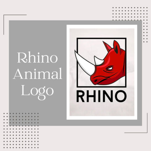 Rhino Animal Logo.