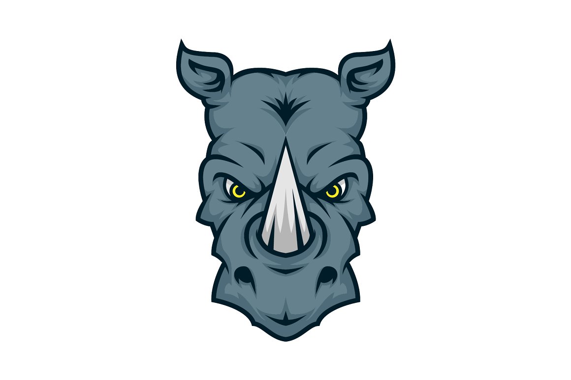 Irresistible image of the rhino head logo.