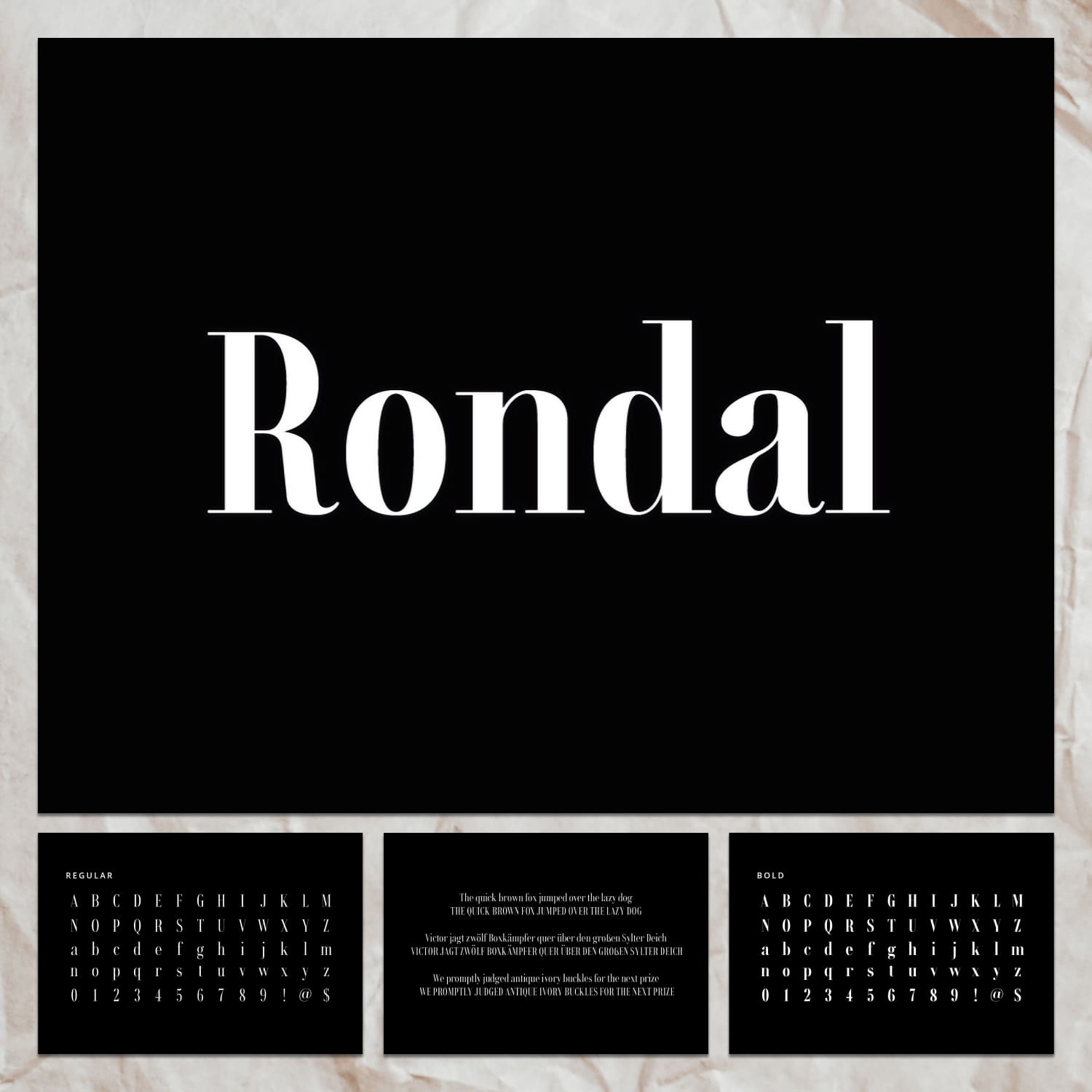 Rondal Font - main image preview.