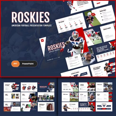 Roskies - American Football PowerPoint Template.