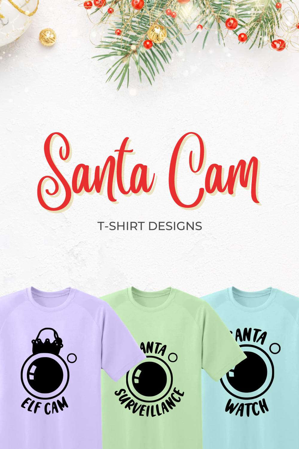 santa cam t shirt designs 03 933