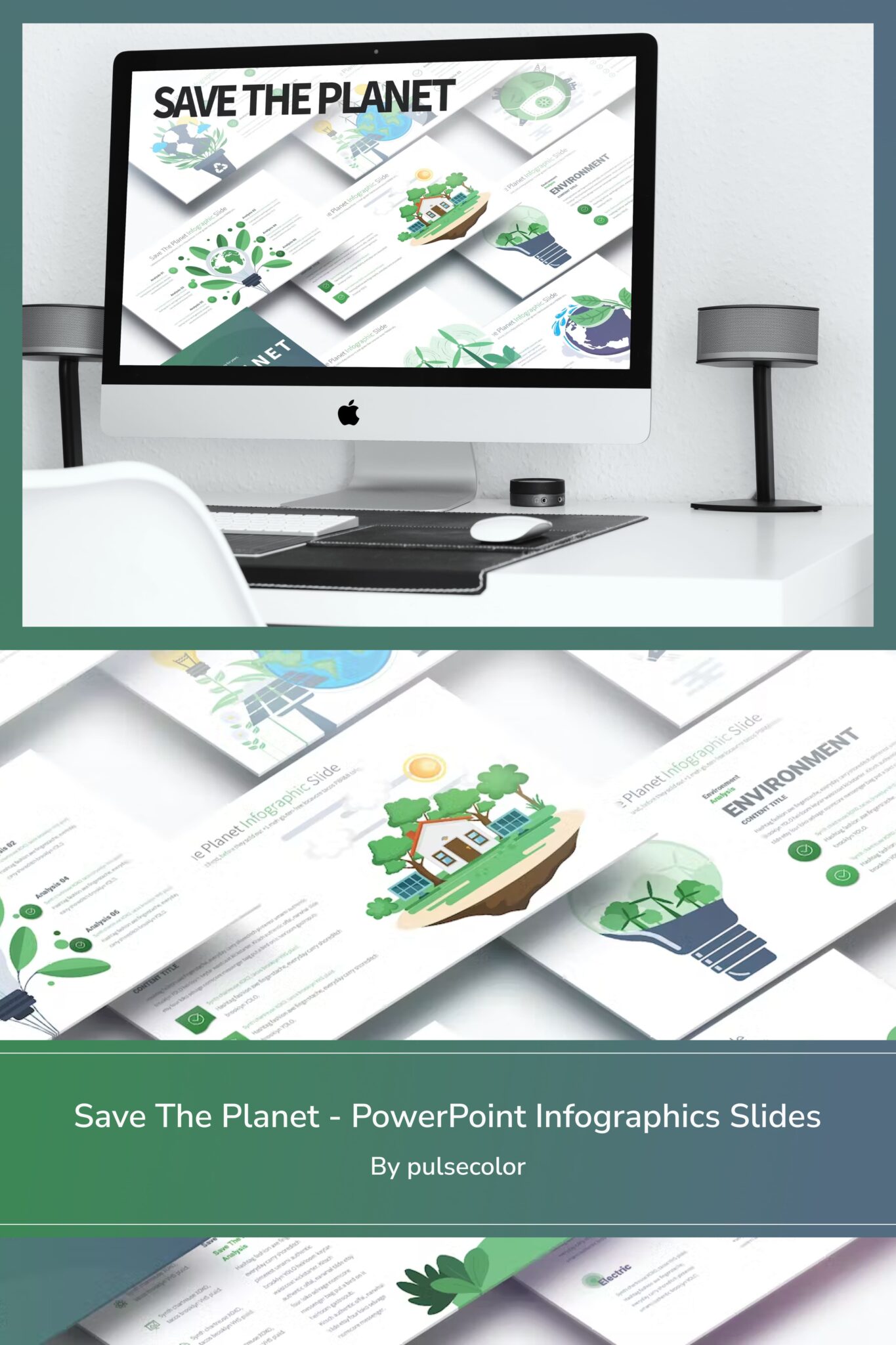 Save The Planet PowerPoint Infographics Slides – MasterBundles
