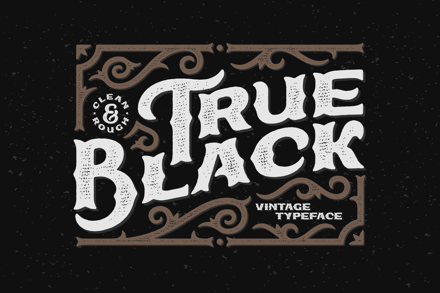 True Black Typeface Facebook preview,