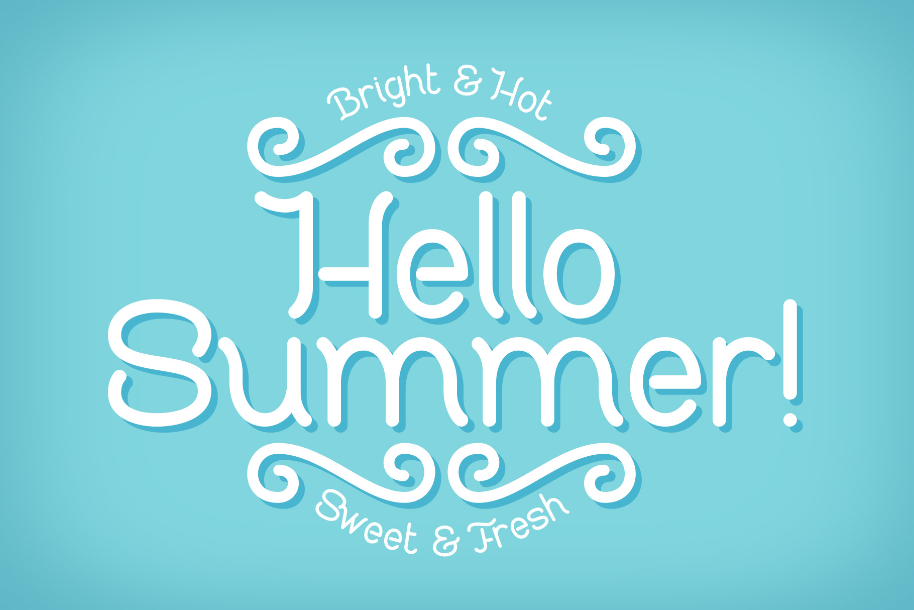 Sweet and Fresh Typeface Font preview image.