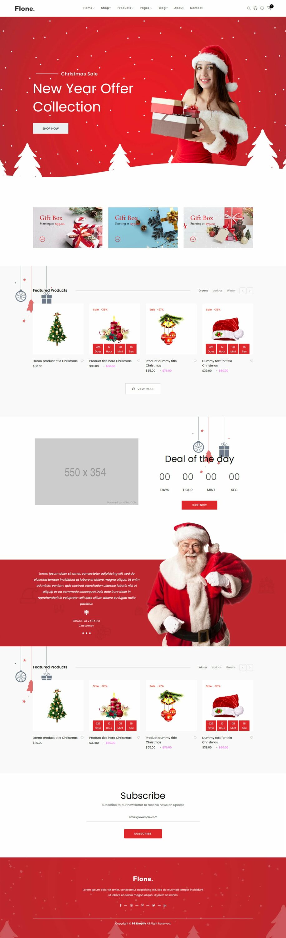 White and red template will perfect for your Christmas ad.