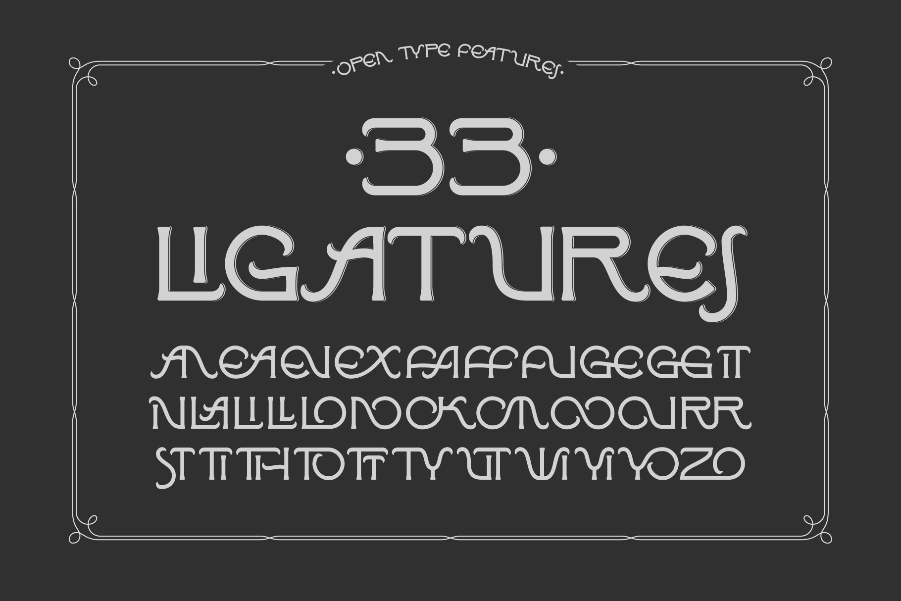 Affair Typeface Font Graphics preview image.