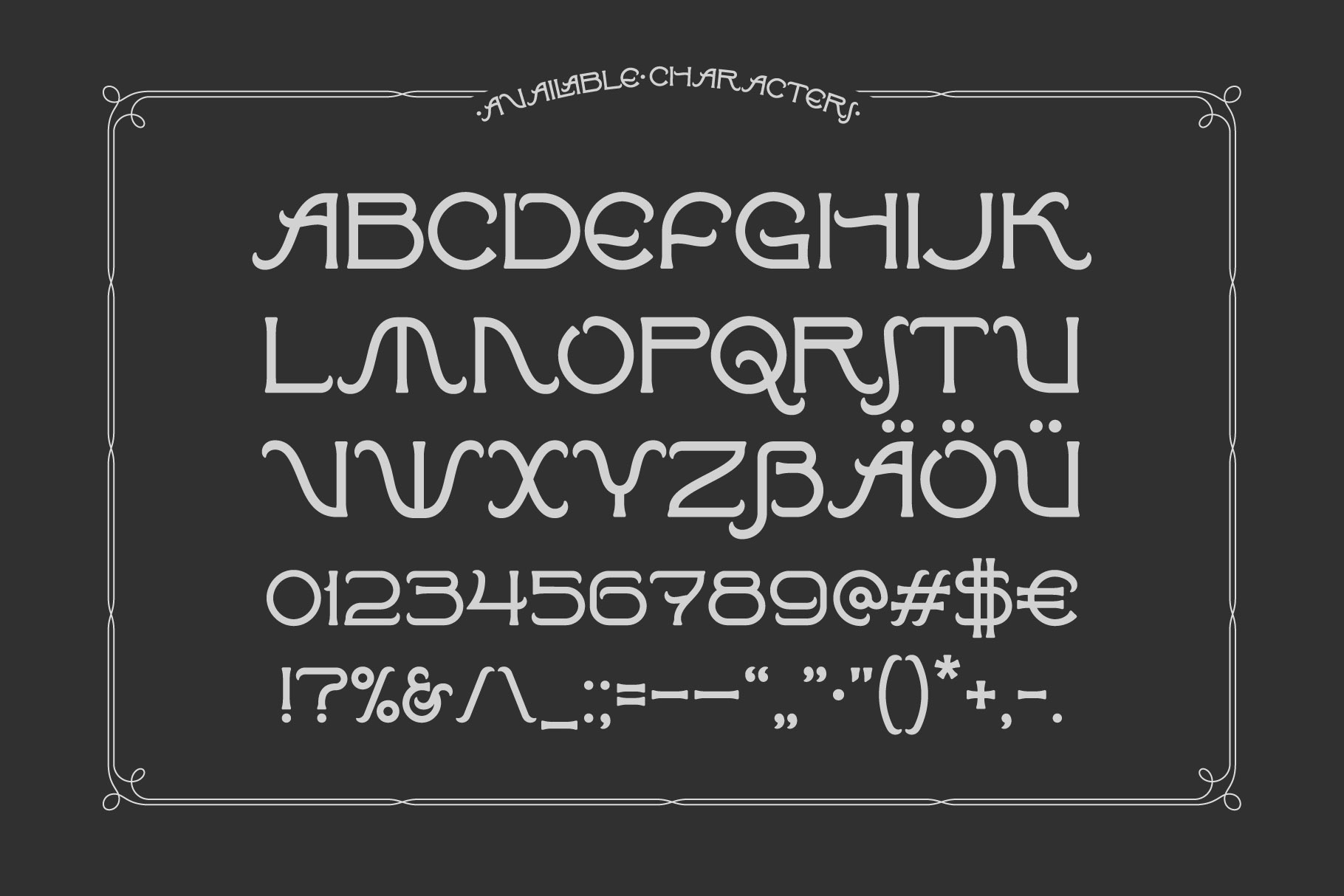 Font Affair Typeface Graphics preview image.