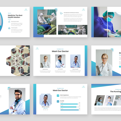 Medical Presentation Business PowerPoint Template | MasterBundles