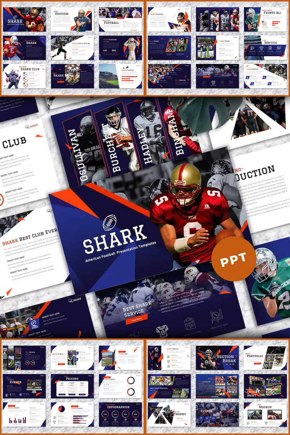 Shark - American Football PowerPoint Templates - Pinterest.