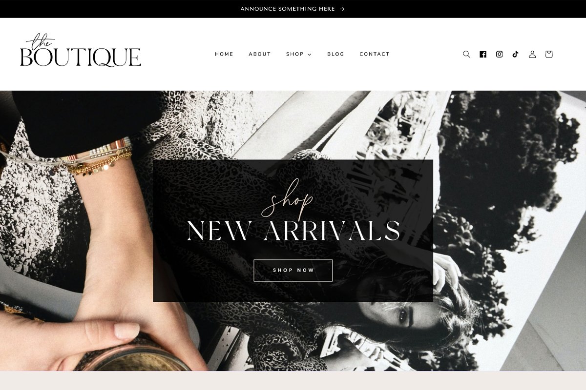 Cover image of Shopify Theme Boutique Template.