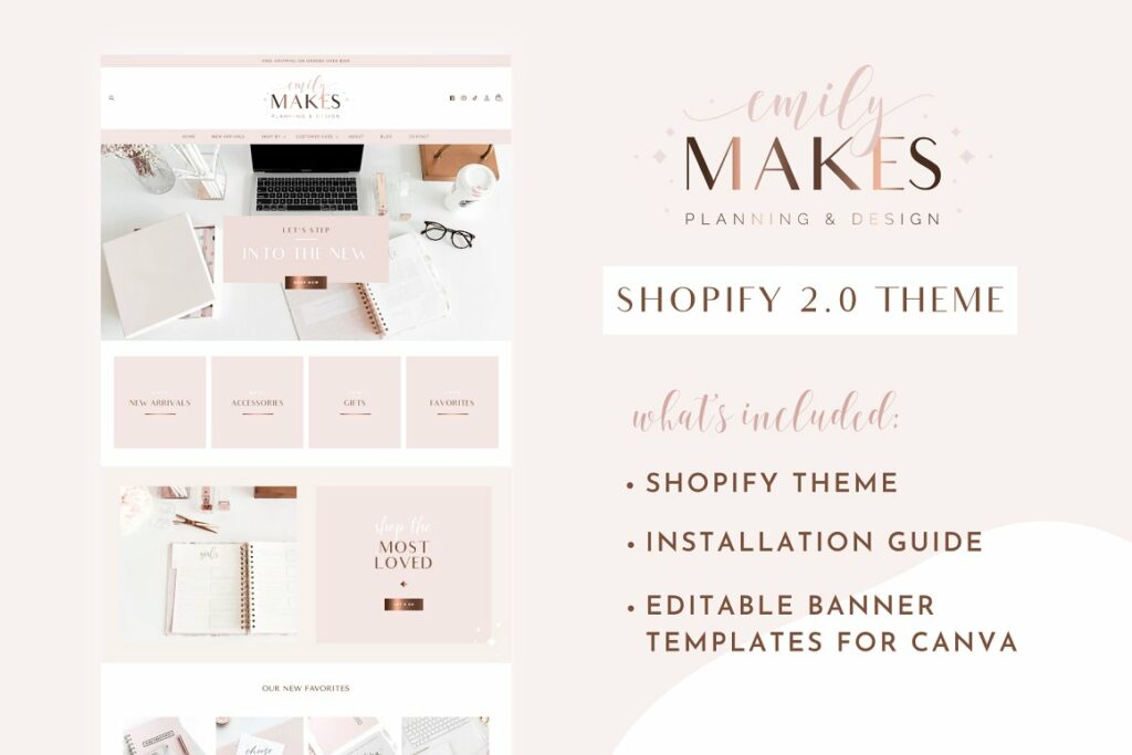 Shopify Theme Rose Gold – MasterBundles