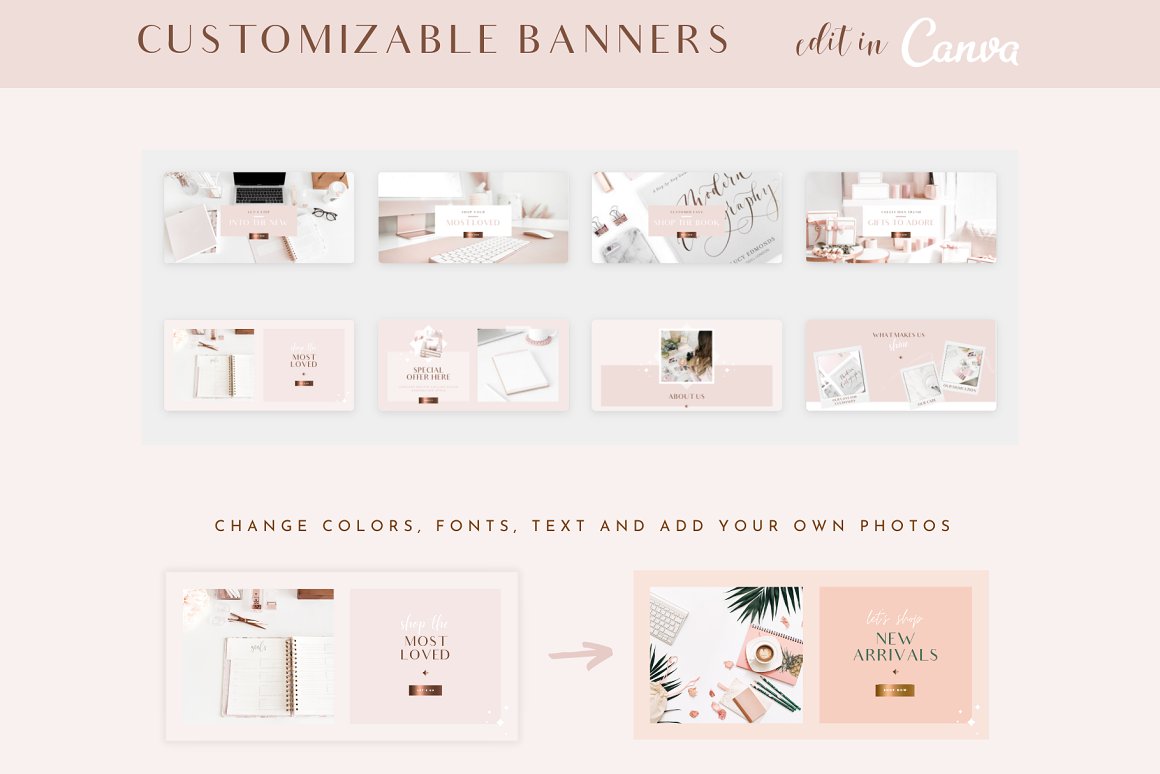 Shopify theme banner image pack.