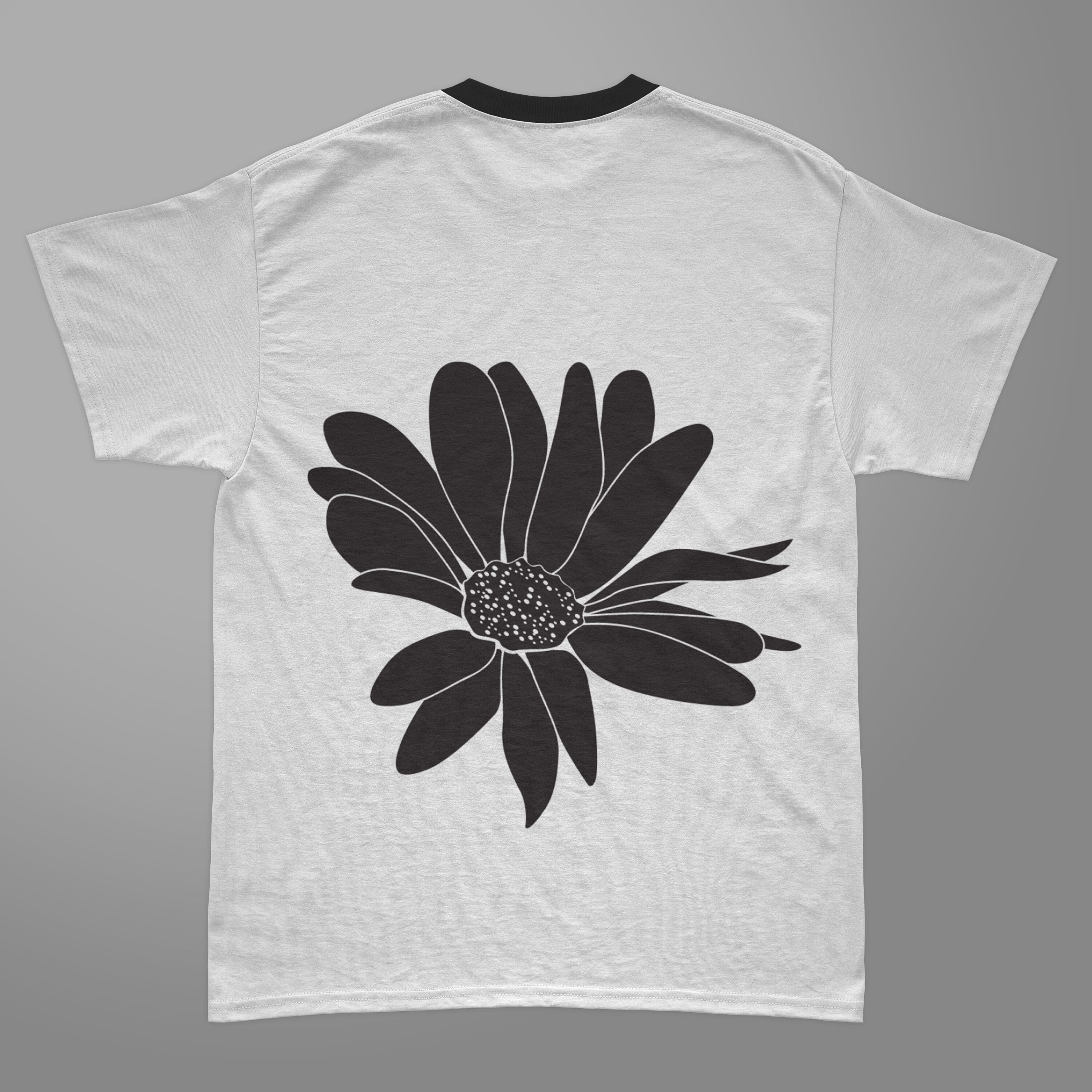 Cute daisy on the t-shirt design.