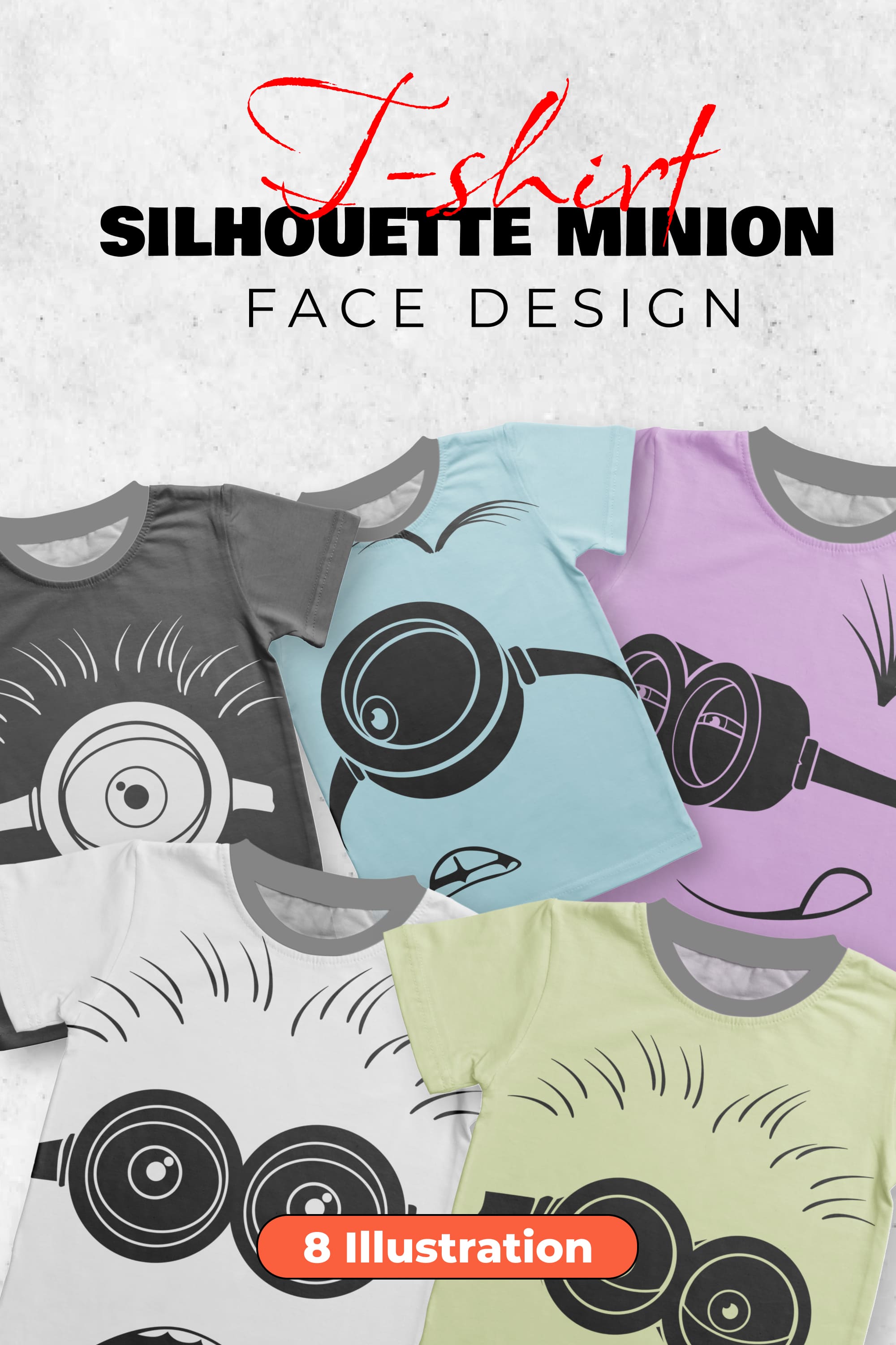 Silhouette Minion Face T-shirt Designs - Pinterest.
