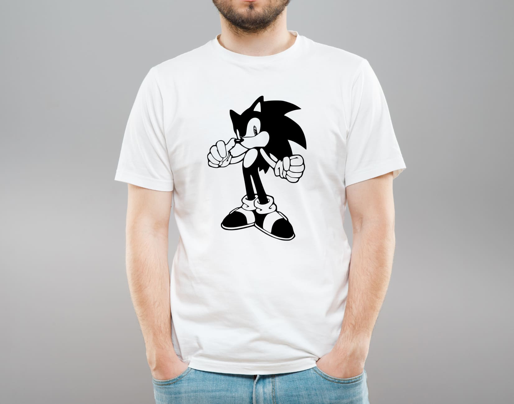 Silhouette sonic for your t-shirt.