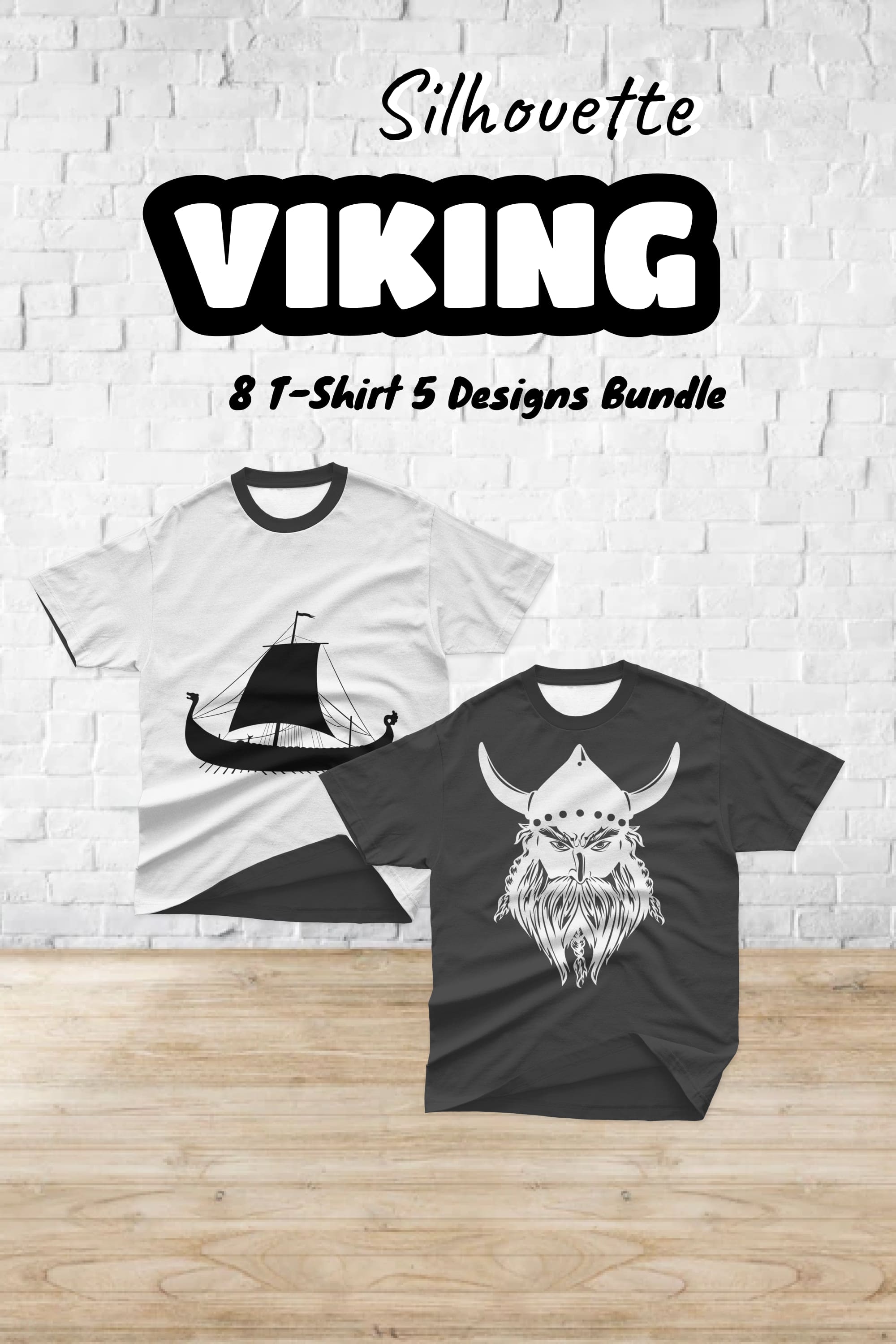 silhouette viking t shirt designs bundle pinterest 231
