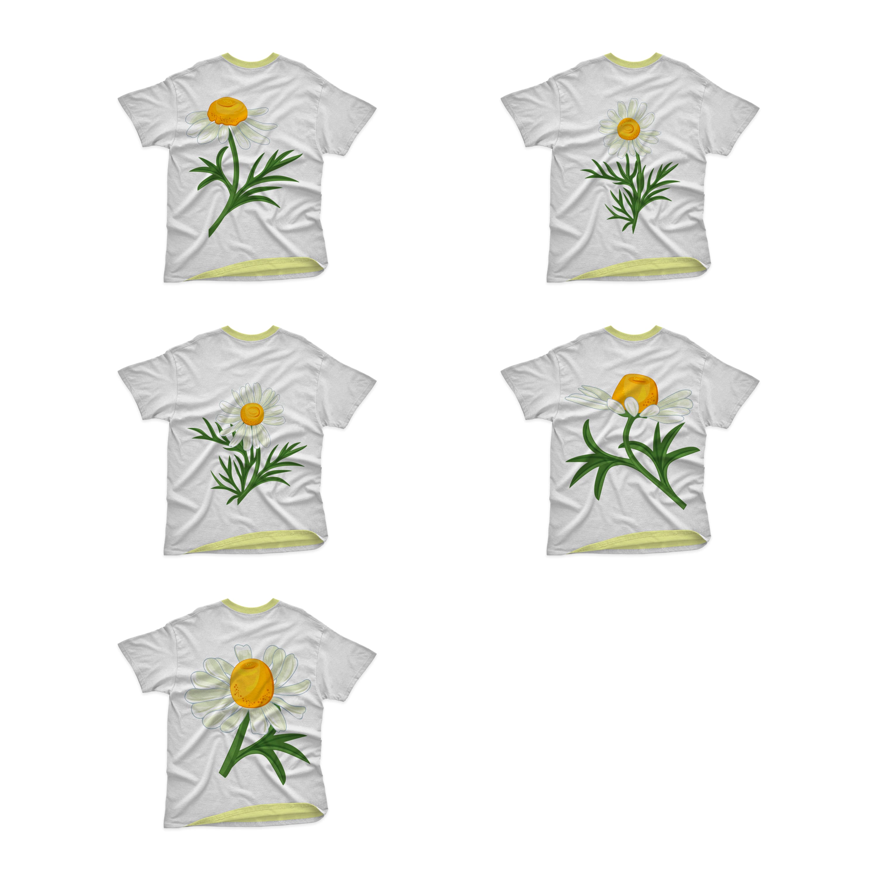 Simple Daisy T-shirt Designs Bundle – MasterBundles