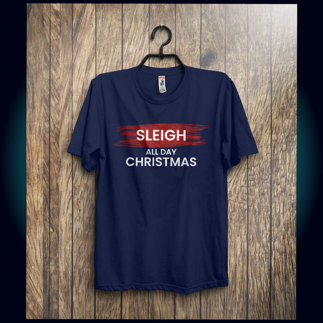 Christmas Day T-shirt Sleigh All Day Design cover image.