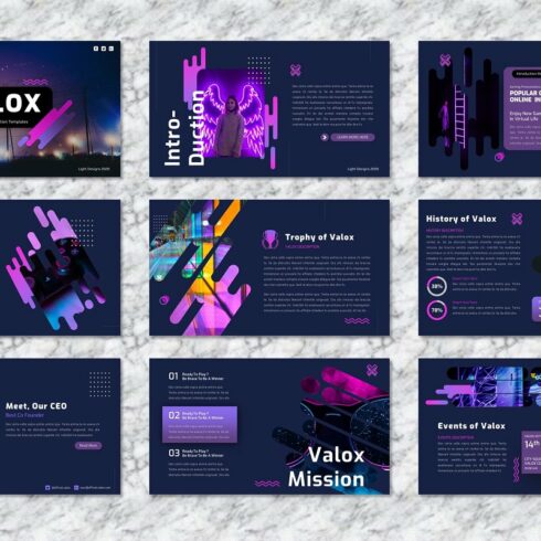 Valox - Gaming Keynote Template | Master Bundles