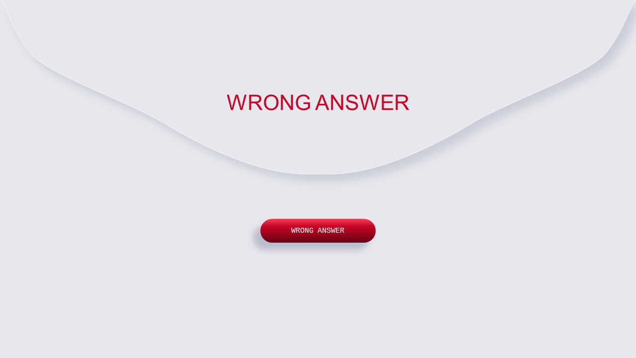 Image labeled "Wrong answer".