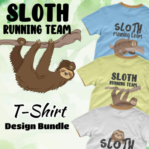 T-shirt collection with irresistible sloth prints and slogans.
