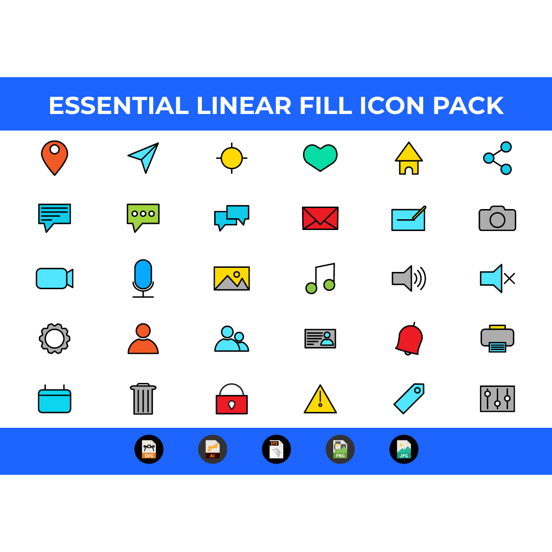 Great icon social media set images.