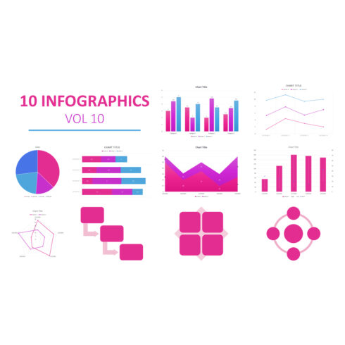 10 Infographic elements pack - MasterBundles