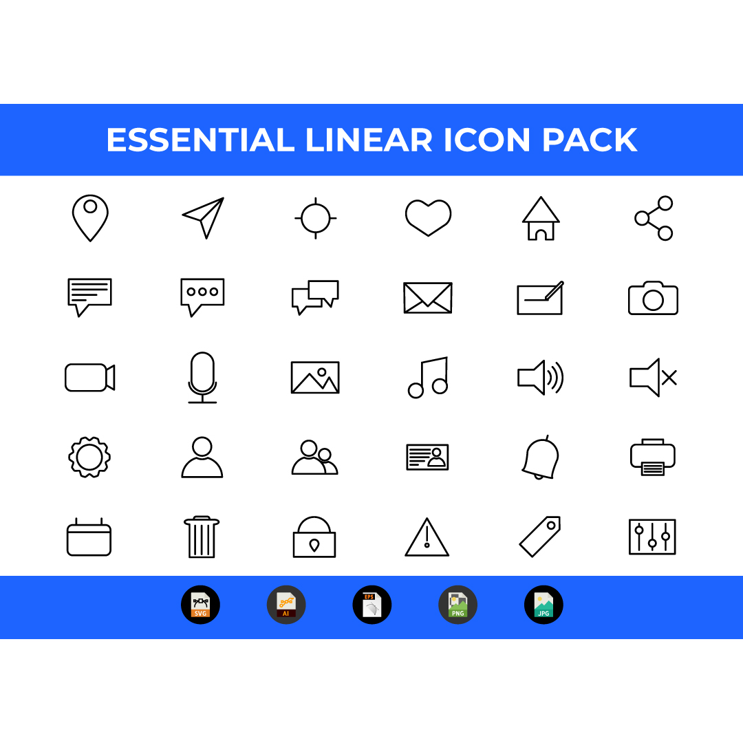 Great icon social media set images.